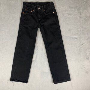 Levi’s 550 Boys Relaxed Fit Jeans Black 10 Reg W25 L25